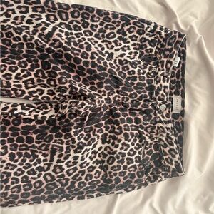 PacSun Leopard Print Flare Jeans